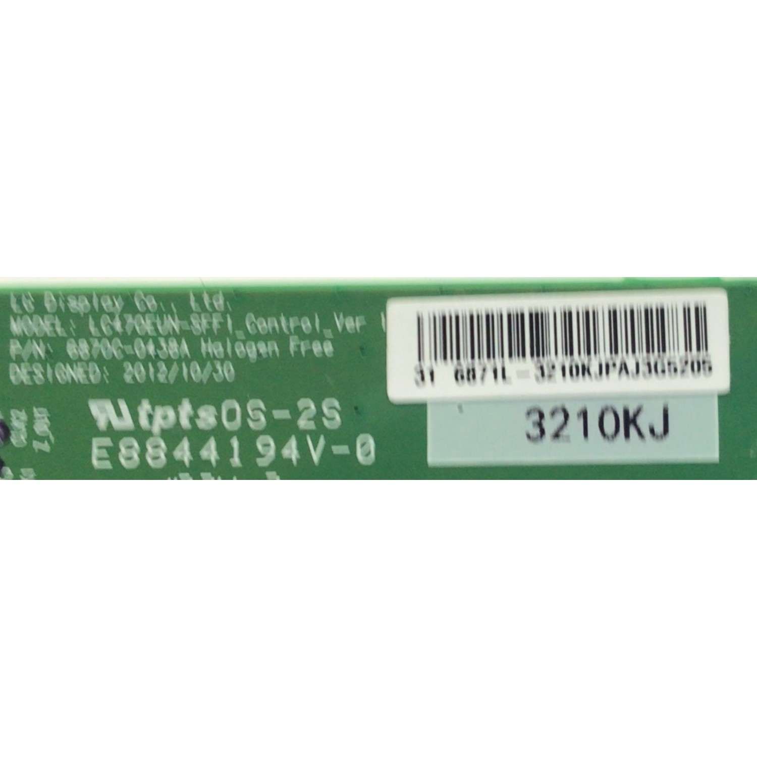T-CON PARA MONITOR HP / NUMERO DE PARTE 6871L-3210K / 6470C-0438A / 3210K / MODELO HSD-0042-K - Imagen 2